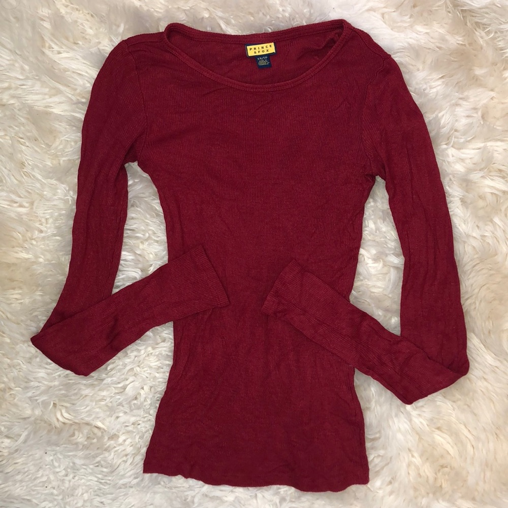 Price & Fox · Red long sleeve